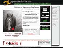 Tablet Screenshot of equestriansingles.com